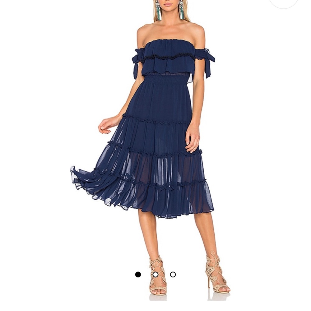 MISA Los Angeles Micaela Dress - navy blue